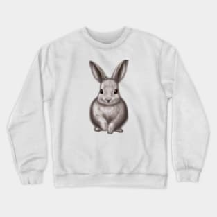 Cute Rabbit Drawing Crewneck Sweatshirt